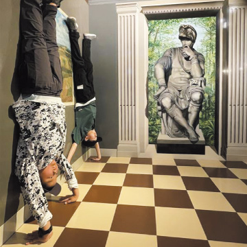 トリックアート体験の写真
