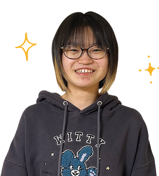 卒業生：江積 美優さんの写真