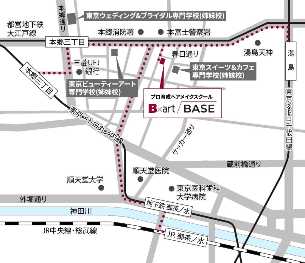 B×art BASE アクセスマップ