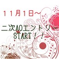 【入試情報】11月1日より『二次AOエントリー』スタート！！
