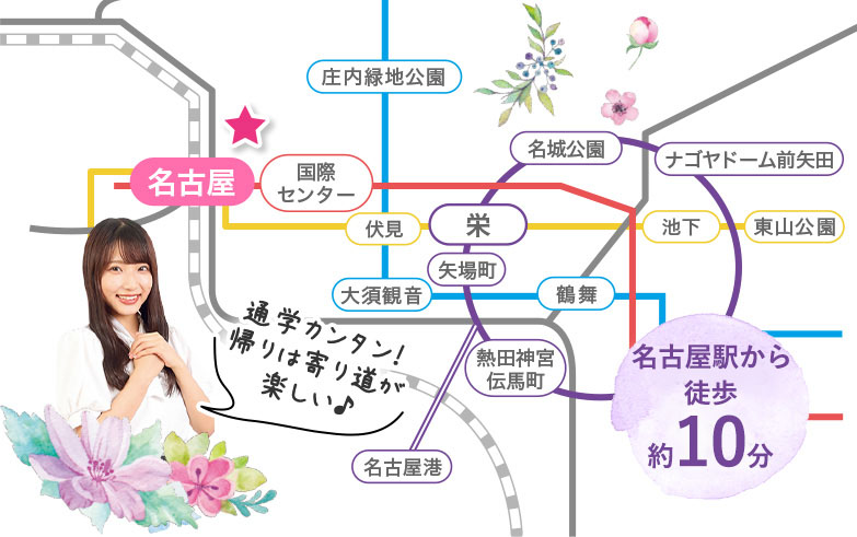 名古屋駅から徒歩約10分
