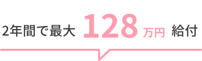 2年間で最大128万円給付