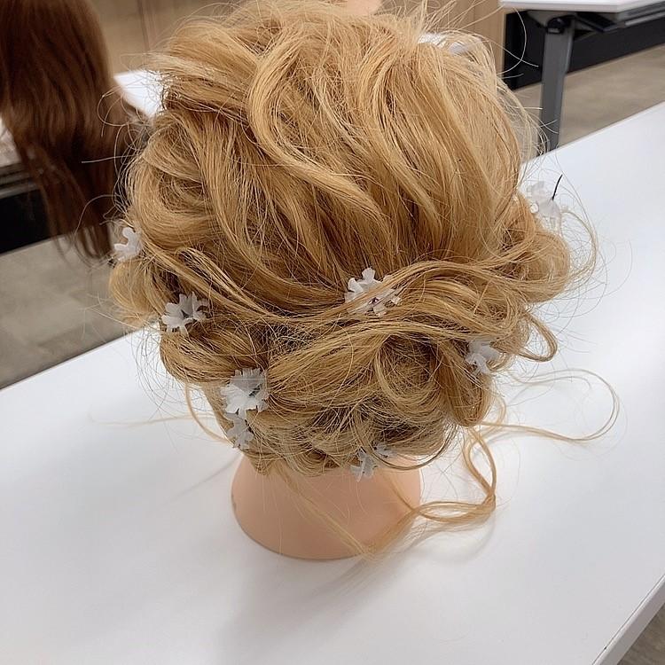 【ヘアメイク科】お洒落上品ヘアアレンジ体験