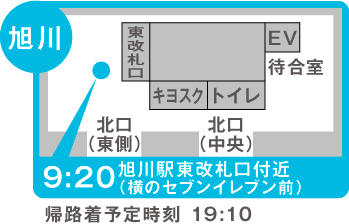 集合場所の地図