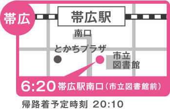 集合場所の地図