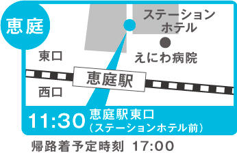 集合場所の地図