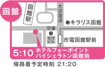 集合場所の地図