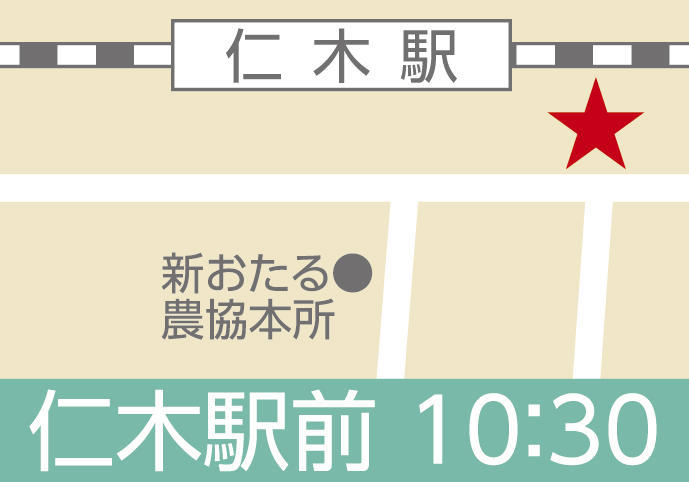 地図:仁木(仁木駅前)