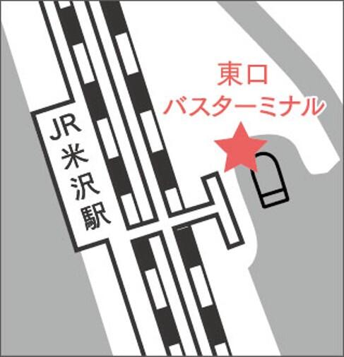 集合場所の地図