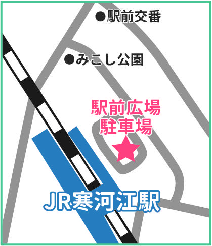 集合場所の地図