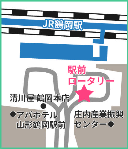 集合場所の地図