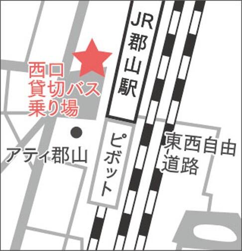 集合場所の地図