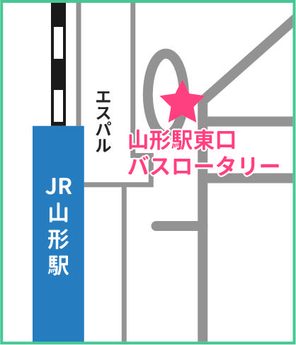 地図：山形駅