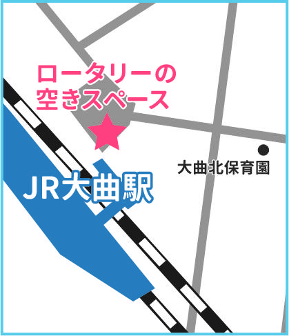 地図:大曲駅