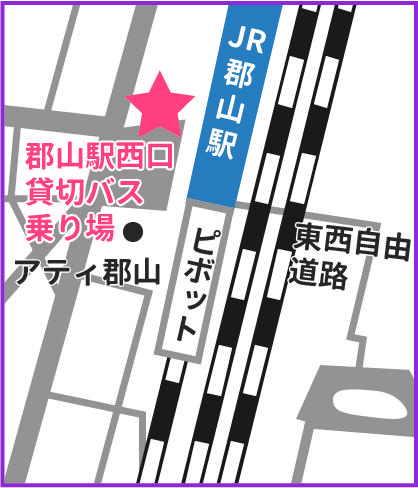 地図:郡山駅