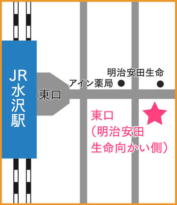 地図:水沢駅