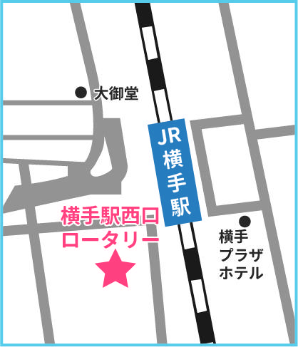 地図：横手駅