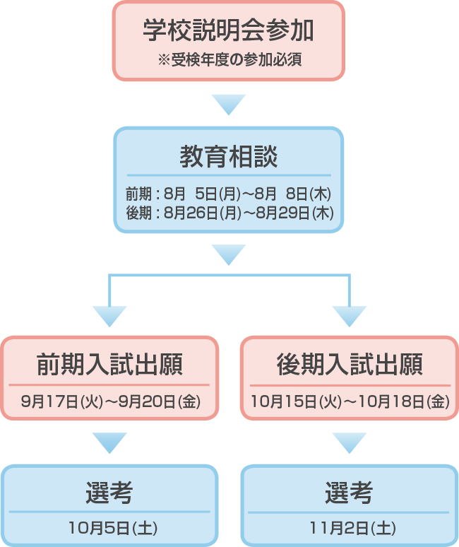 選考までの流れ