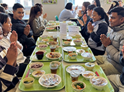 日本の給食体験