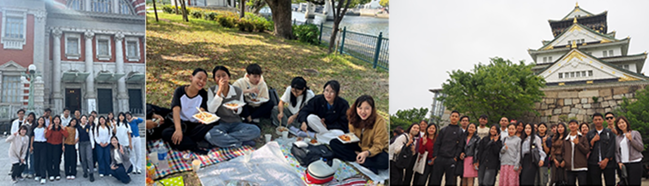 課外授業（バラ公園＆大阪城散策）