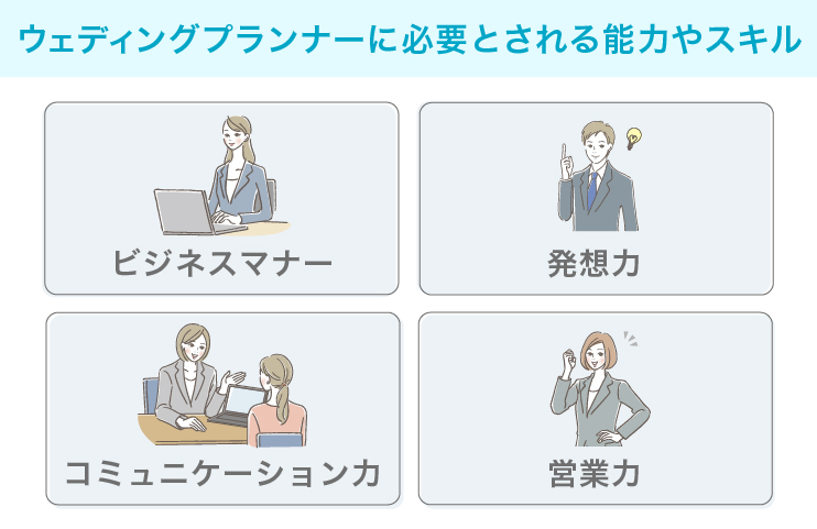 ウェディングプランナーに必要とされる能力やスキル