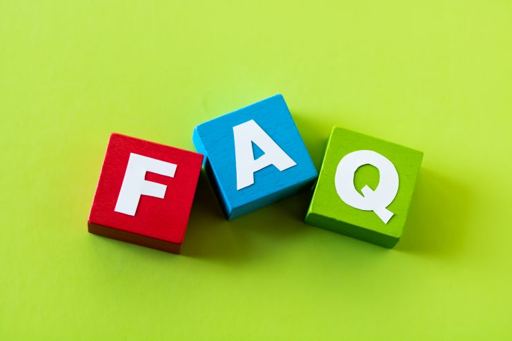 赤青緑のFAQのブロック